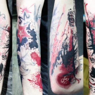 Trash Polka Tattoo Inked By Black Poison Tattoo Studio